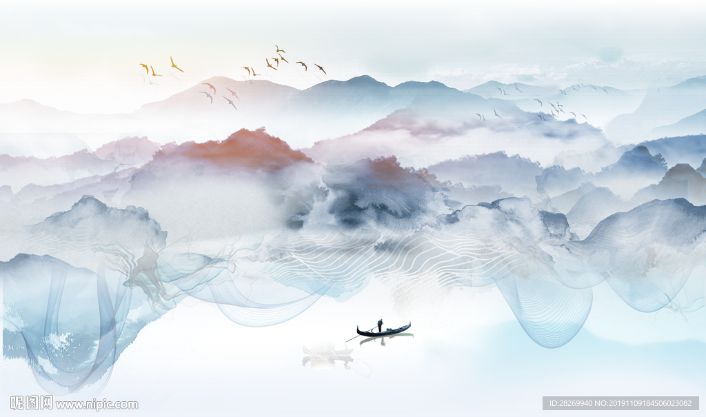 抽象山水