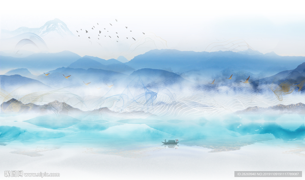 抽象山水