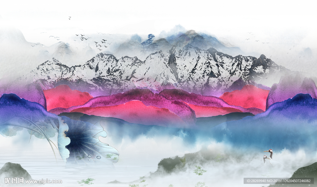 抽象山水