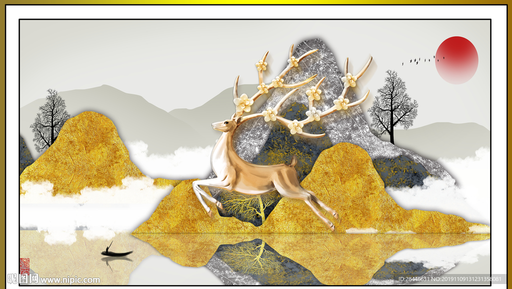 新中式轻奢装饰画