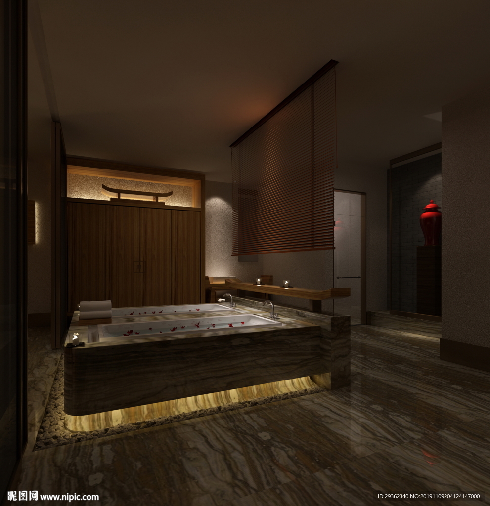 洗浴中心温泉酒店水会设计