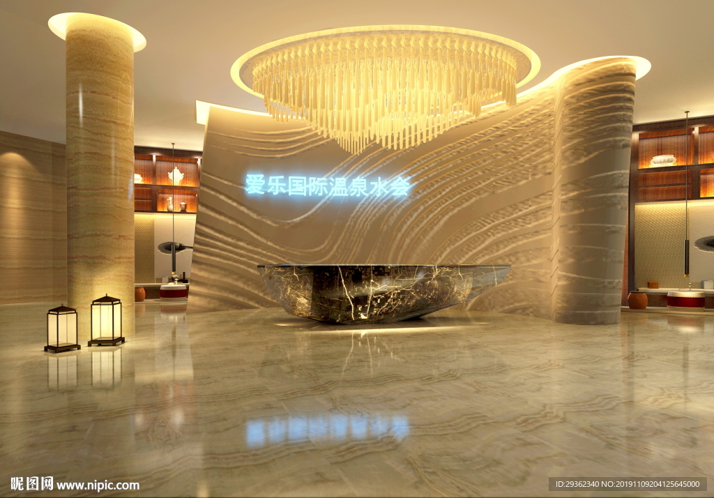 洗浴中心温泉酒店水会设计