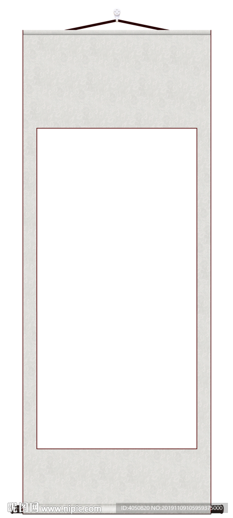 挂轴锦绫高清分层图