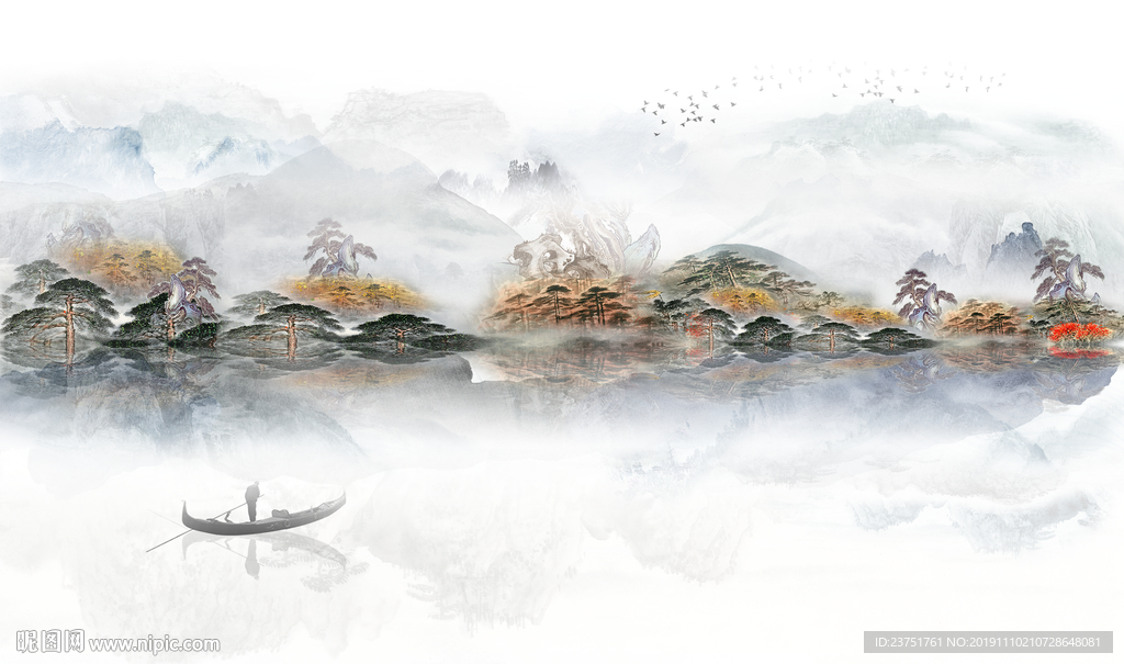 新中式水墨画