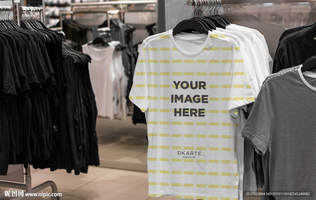 T恤衣服logo品牌样机