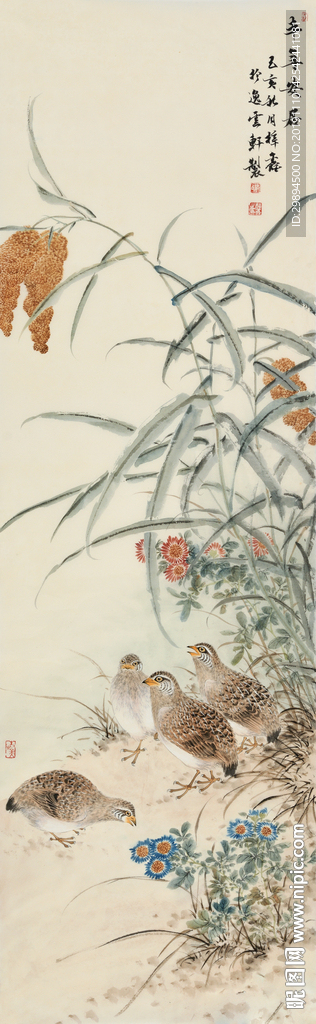 装饰画古典中国风水墨画花鸟虫鱼