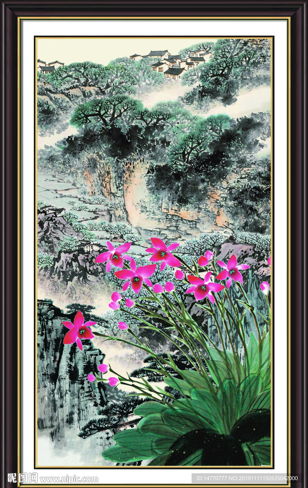 国画兰花