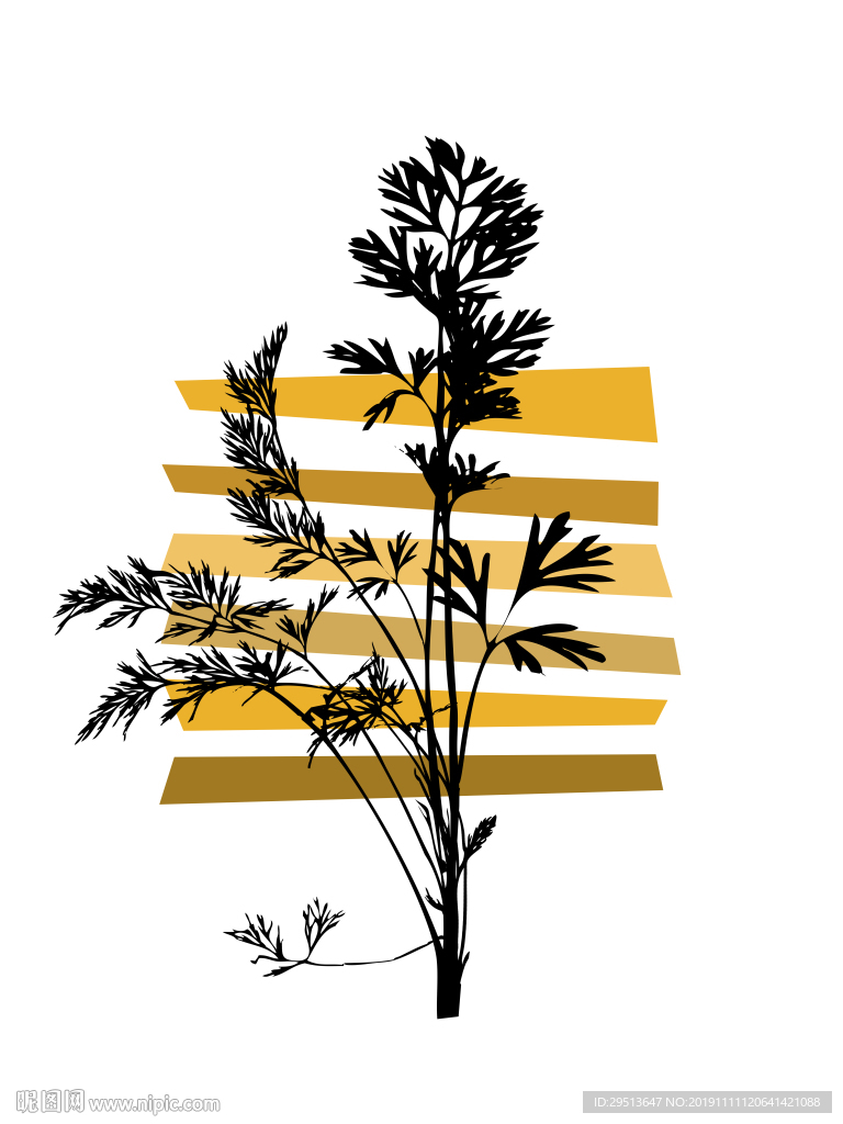 花卉组合抽象装饰画