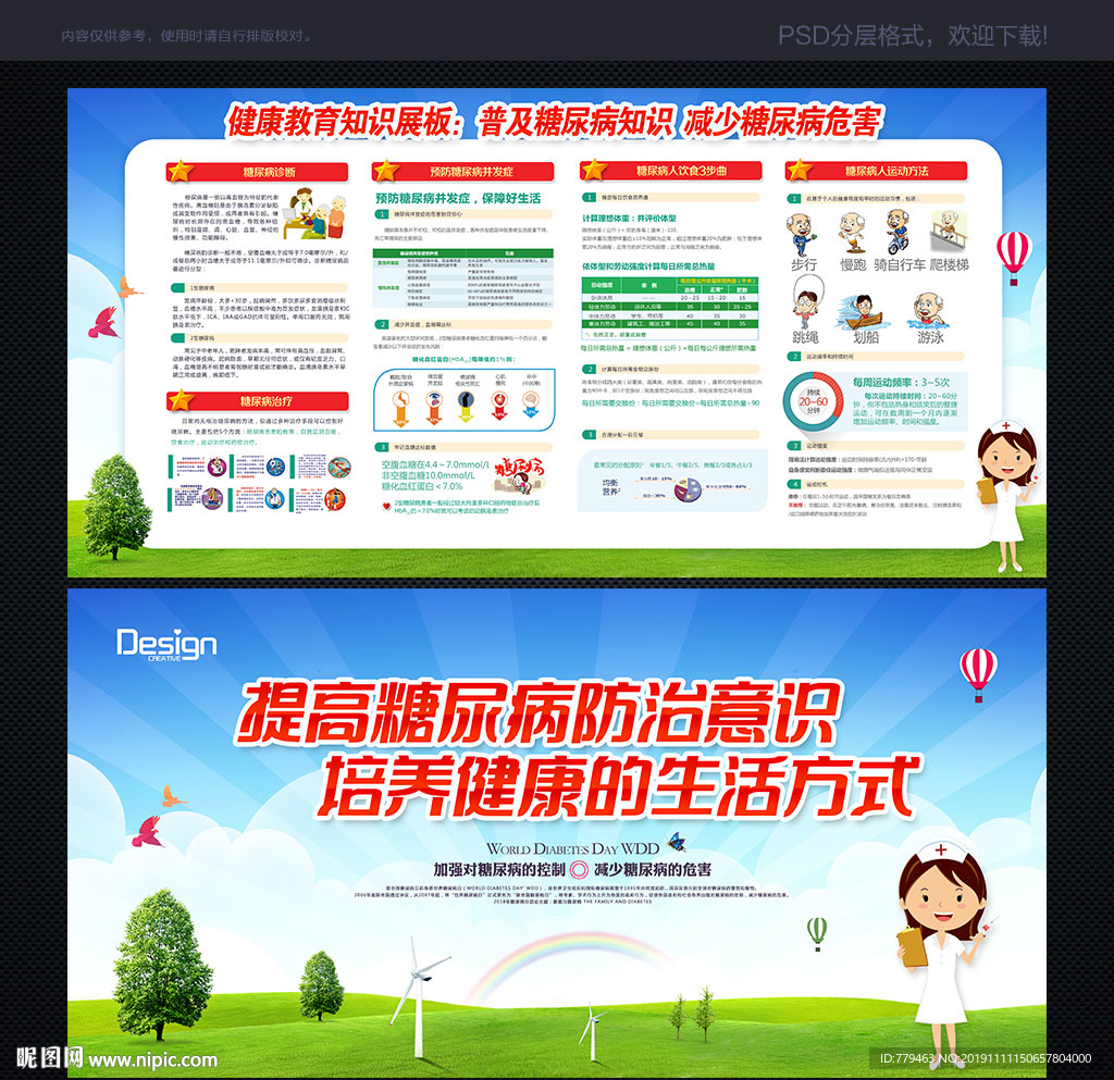 糖尿病展板