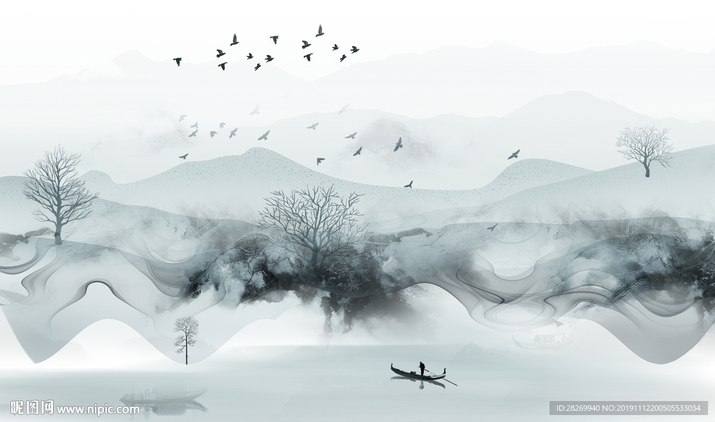 北欧无框画