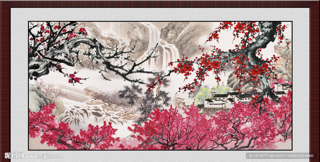 国画梅花