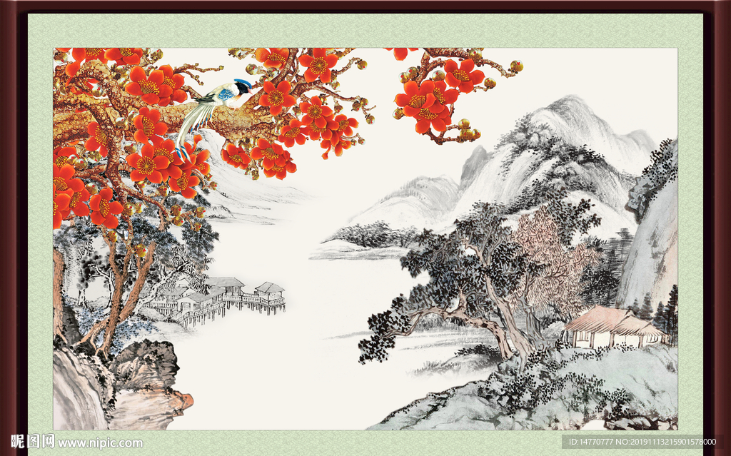 国画梅花