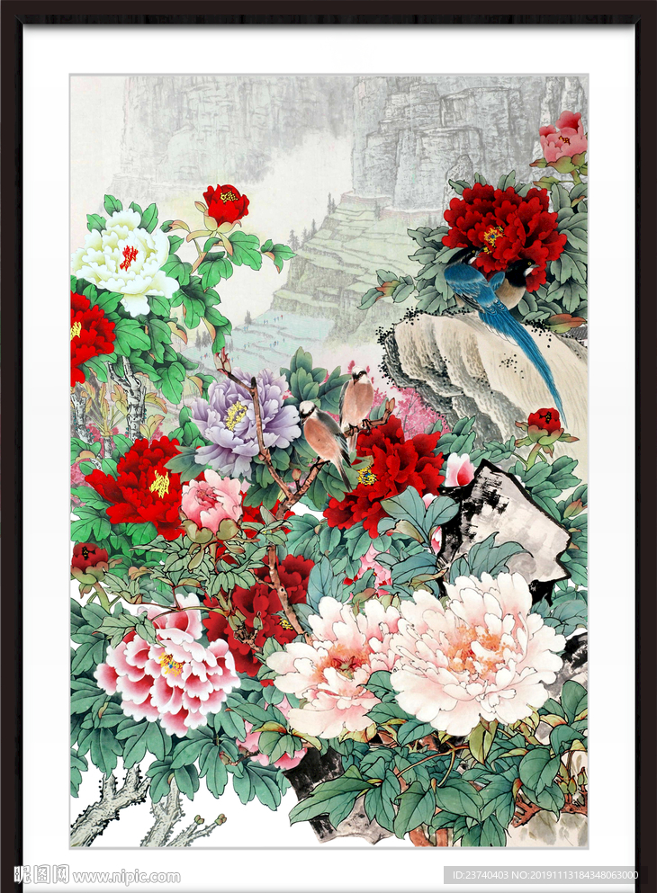 国画牡丹