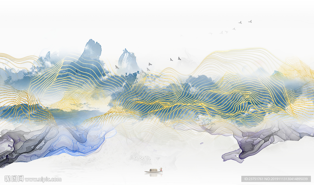 抽象山水画