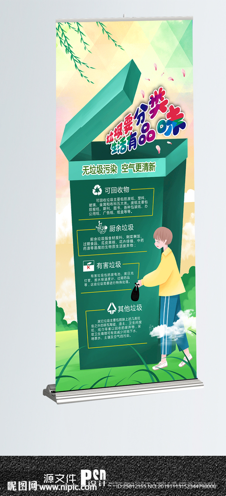 垃圾分类展架