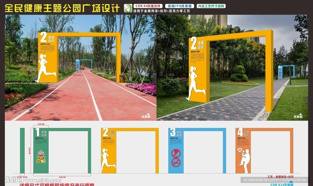 健康主题公园健康四大基石