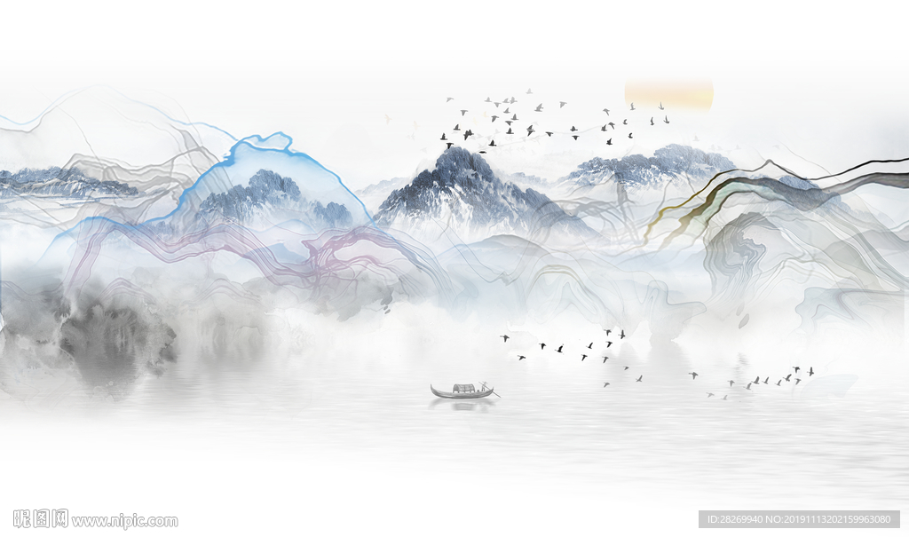 抽象山水画