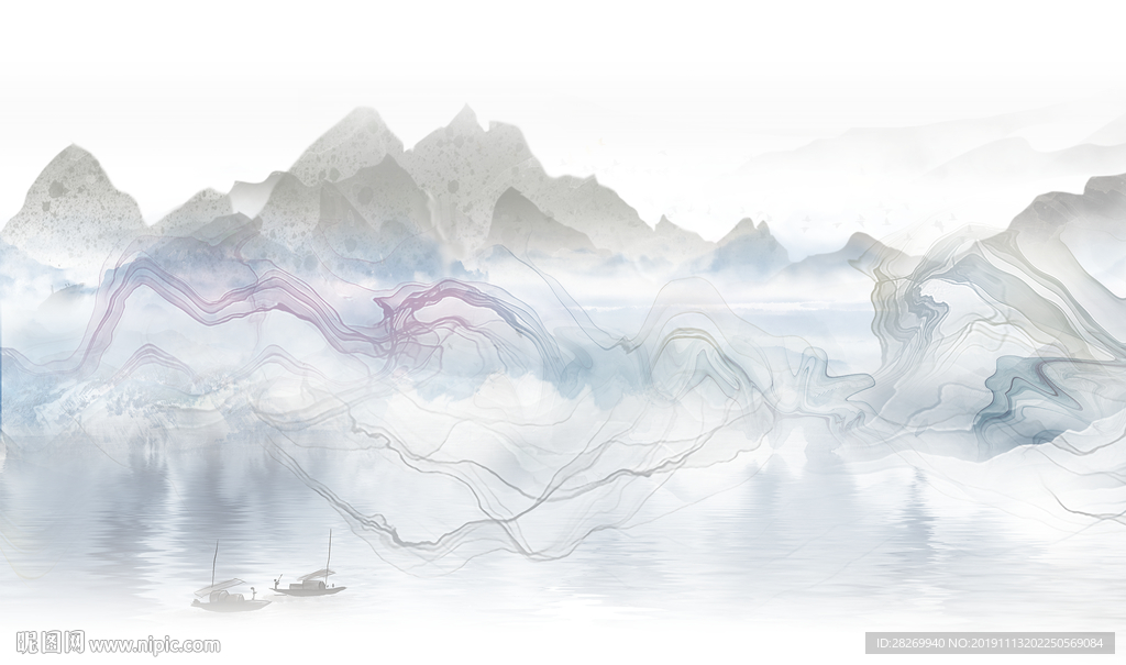 抽象山水画