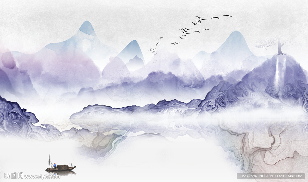 抽象山水
