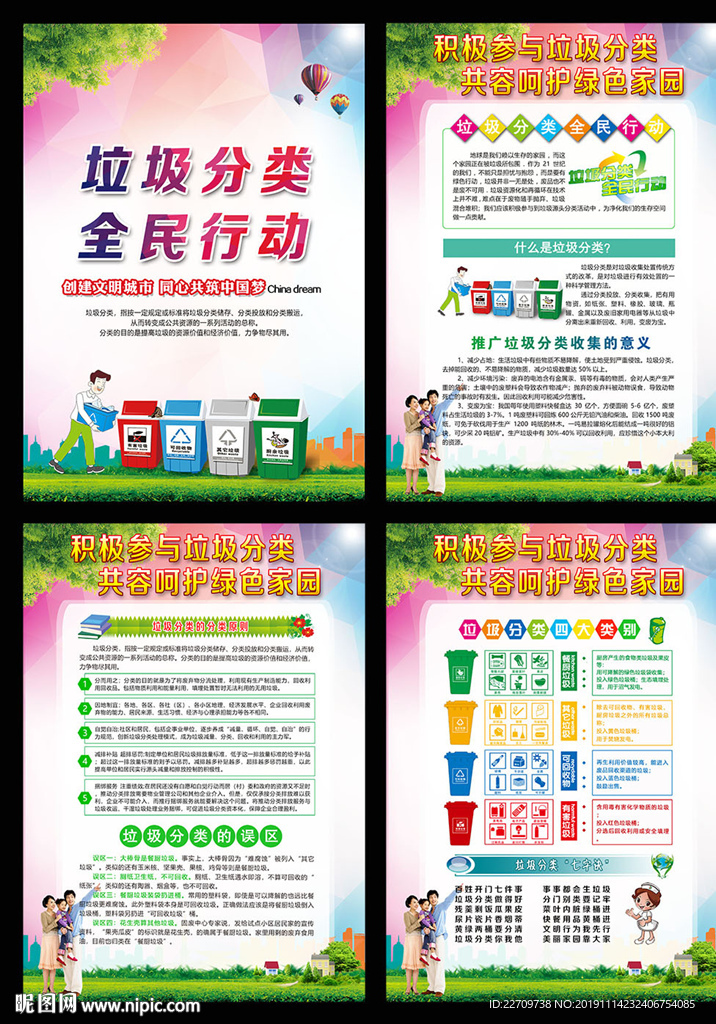 垃圾分类宣传栏