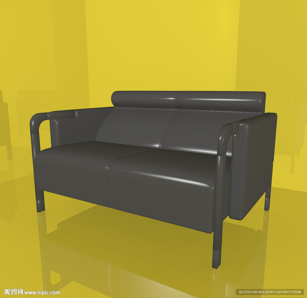 沙发模型 休闲沙发 软体家具