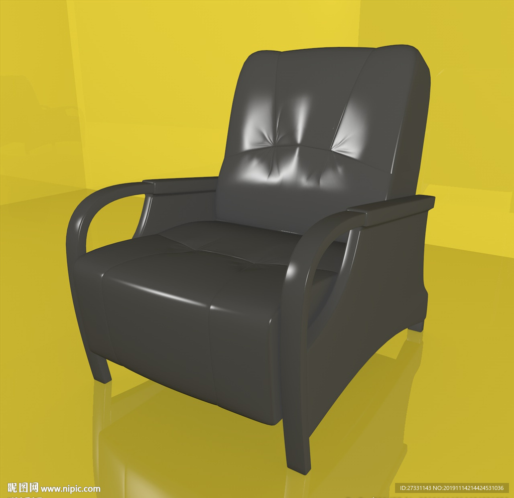 沙发模型 休闲沙发 软体家具