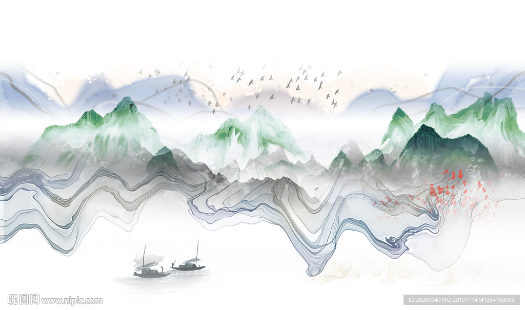 意境水墨山水