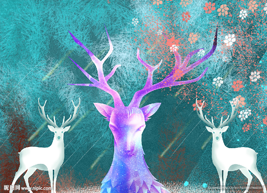 北欧背景墙装饰画