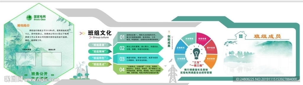 电网企业文化墙