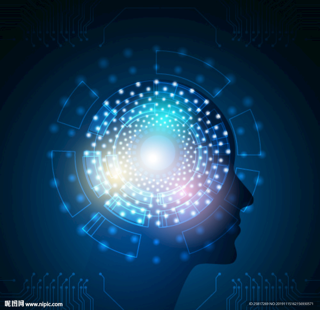 抽象技术背景矢量图