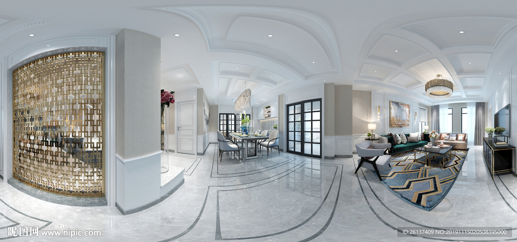 现代轻奢客餐厅别墅