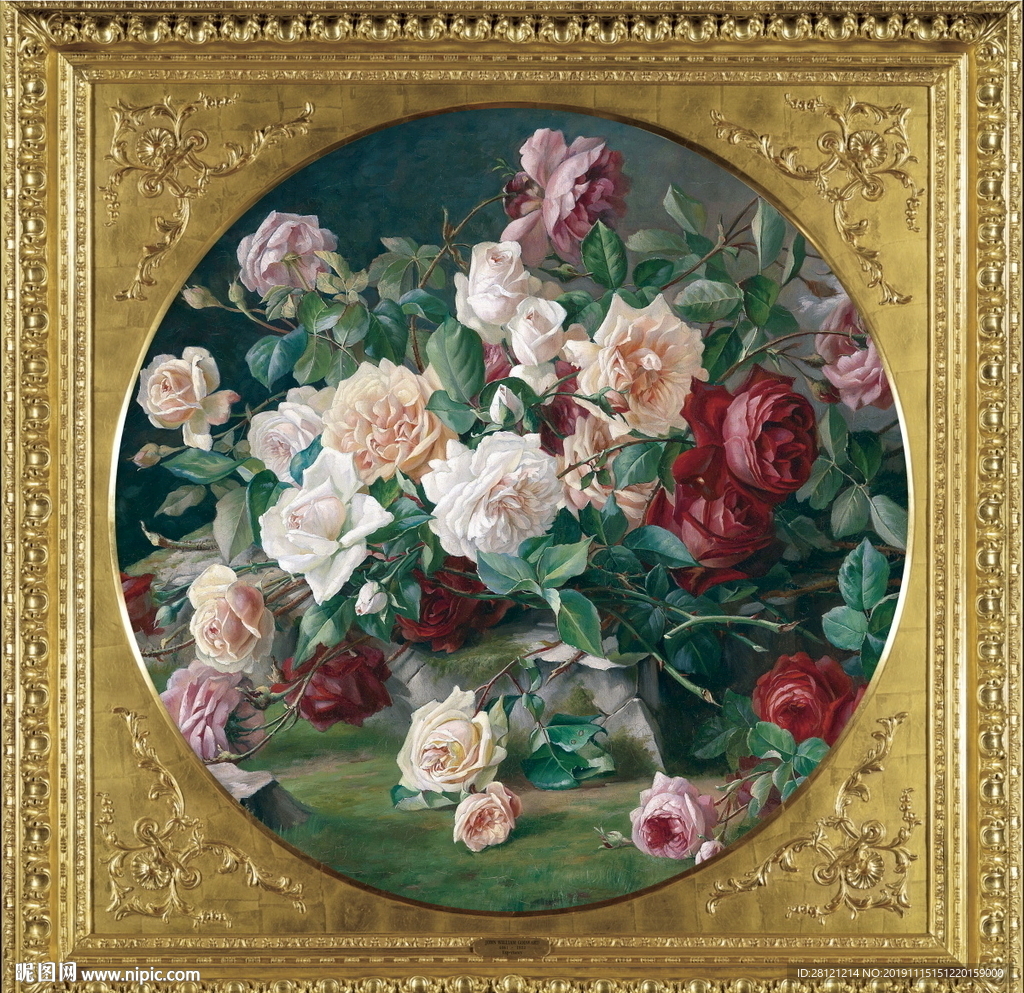 高清花卉静物油画