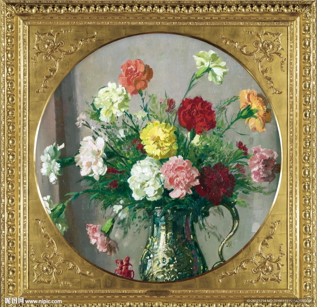 高清花卉静物油画
