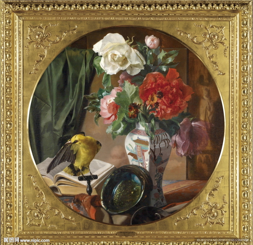 高清花卉静物油画