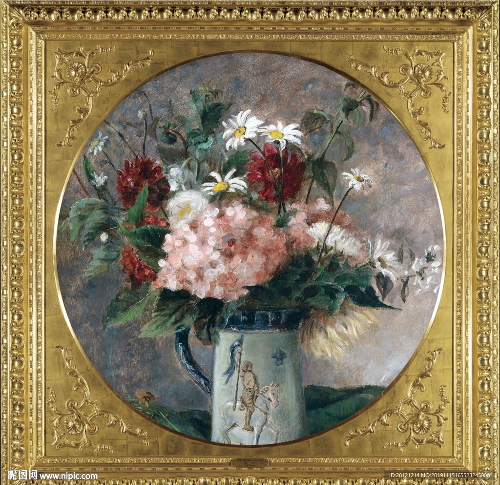 高清花卉静物油画