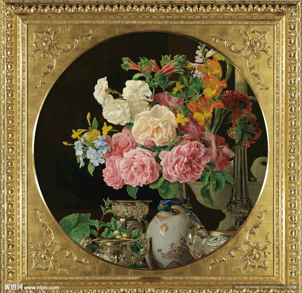 高清花卉静物油画