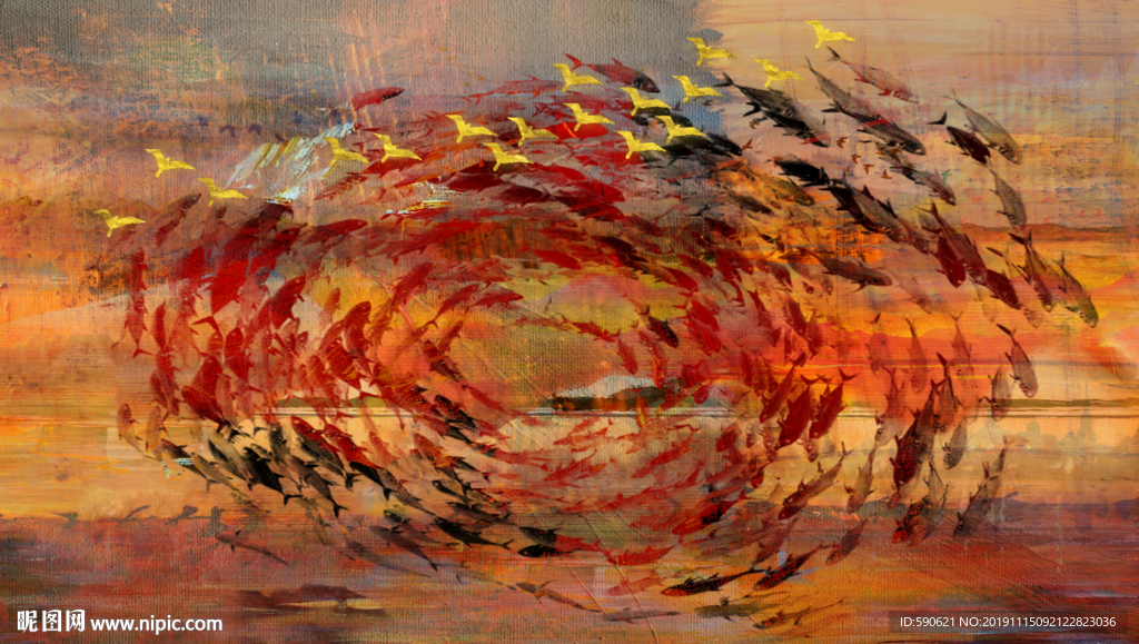 抽象油画