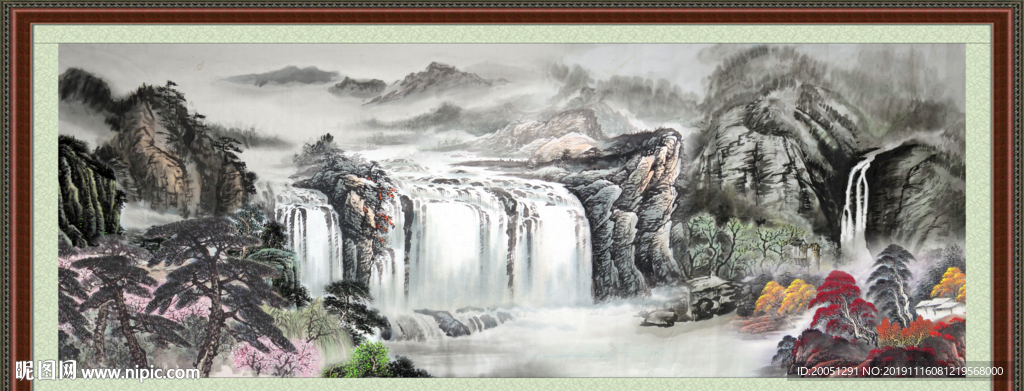 巨幅山水画
