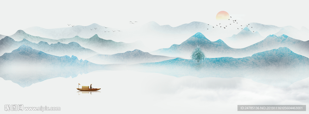 巨幅山水画