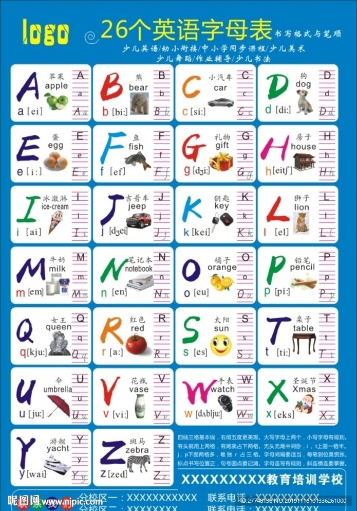 英文字母表