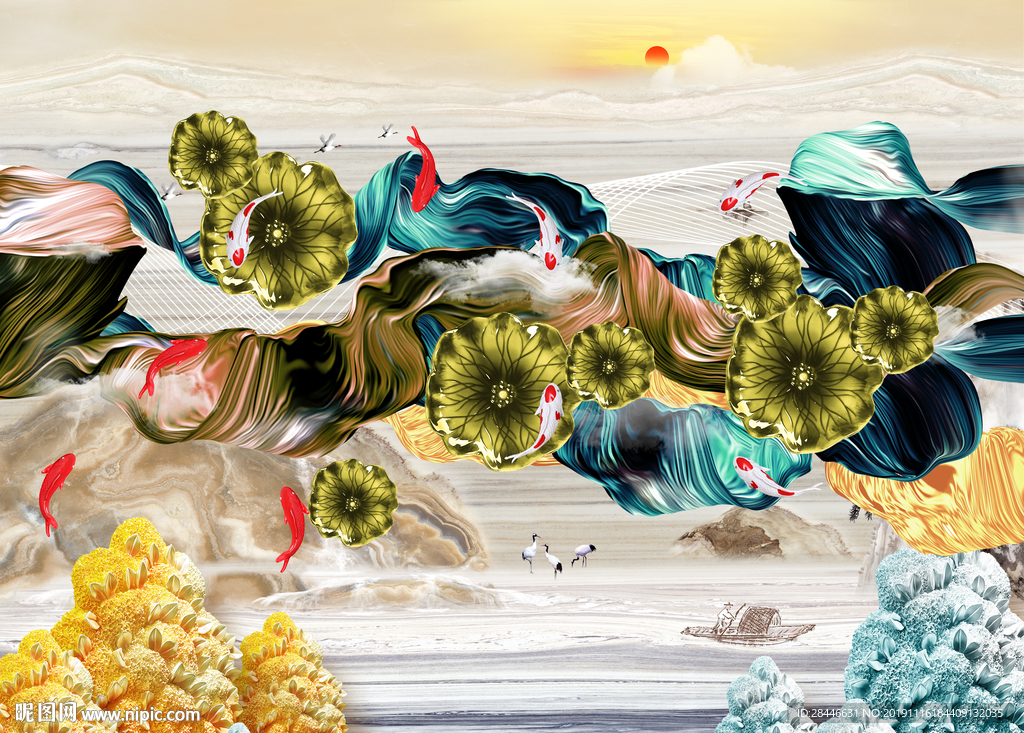 北欧背景墙北欧装饰画