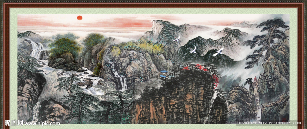 巨幅山水画