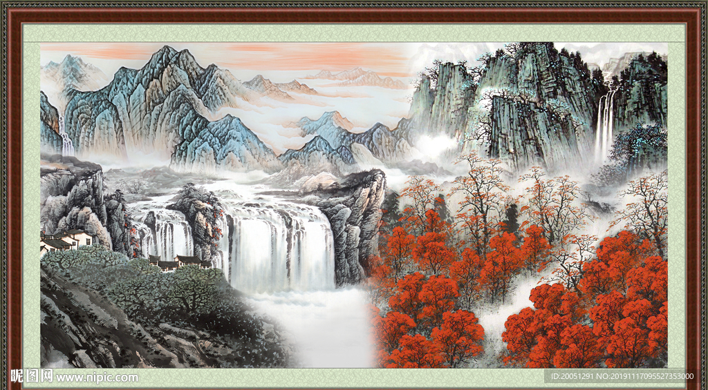 巨幅山水