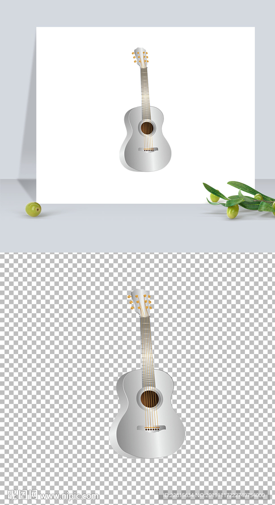 仿真现代乐器吉他