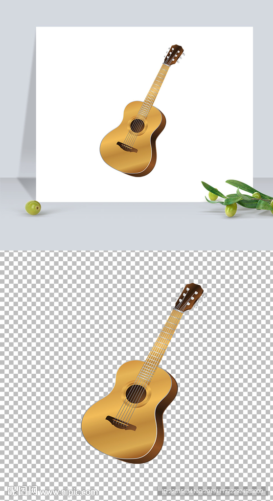 仿真现代乐器吉他