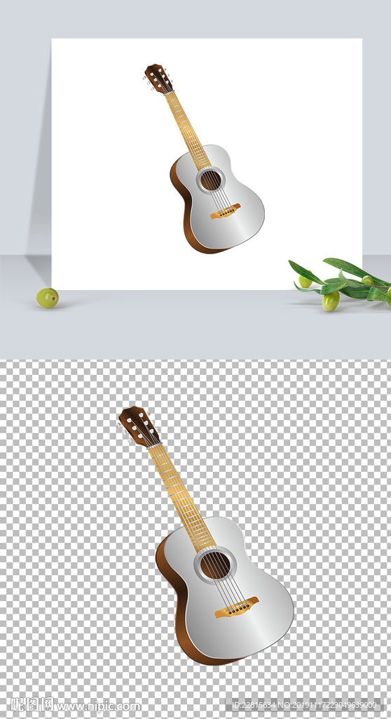 仿真现代乐器吉他