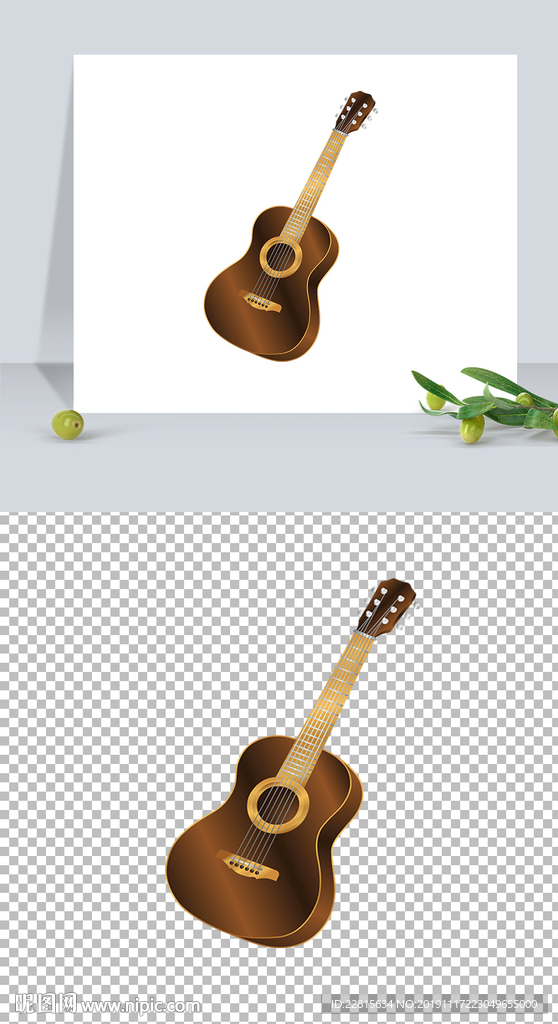 仿真现代乐器吉他