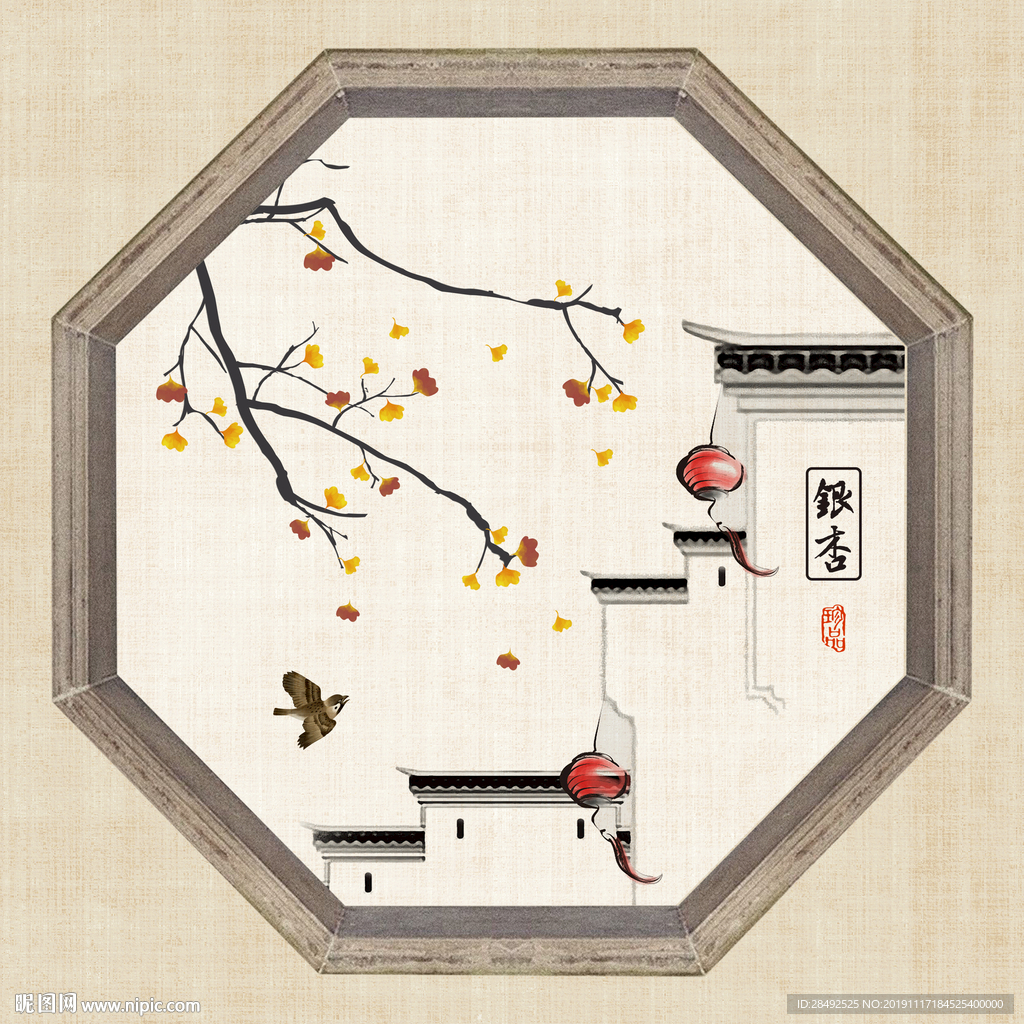 江南烟雨装饰画
