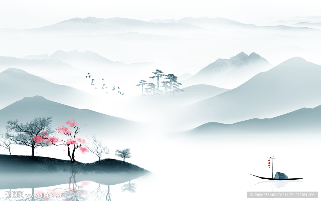 中国风山水中国情 TIF分层