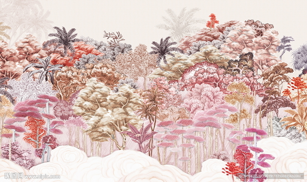 美式热带雨林风景